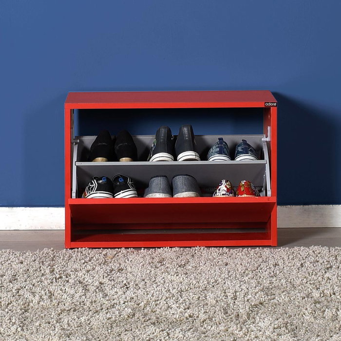 Hanah Home Zapatero Rojo para 12 Pares Hanah Home Zapatero Rojo para 12 Pares